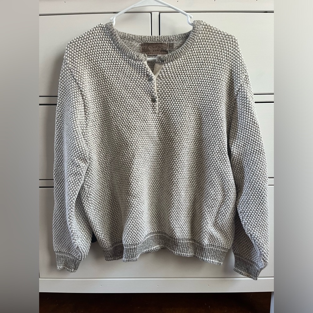 Gray Textured Women's Sweater